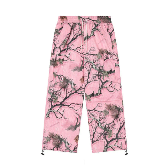 Pink Baggy Wide Leg Cargo Pant