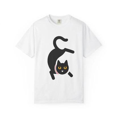 Playful Cat Graphic Tee, Unisex T-Shirt, Gift for Cat Lovers, Cute Pet Shirt, Casual Wear, Fun Animal Apparel Printify