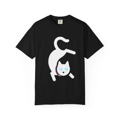 Playful Cat Graphic Tee, Unisex T-Shirt, Gift for Cat Lovers, Cute Pet Shirt, Casual Wear, Fun Animal Apparel Printify
