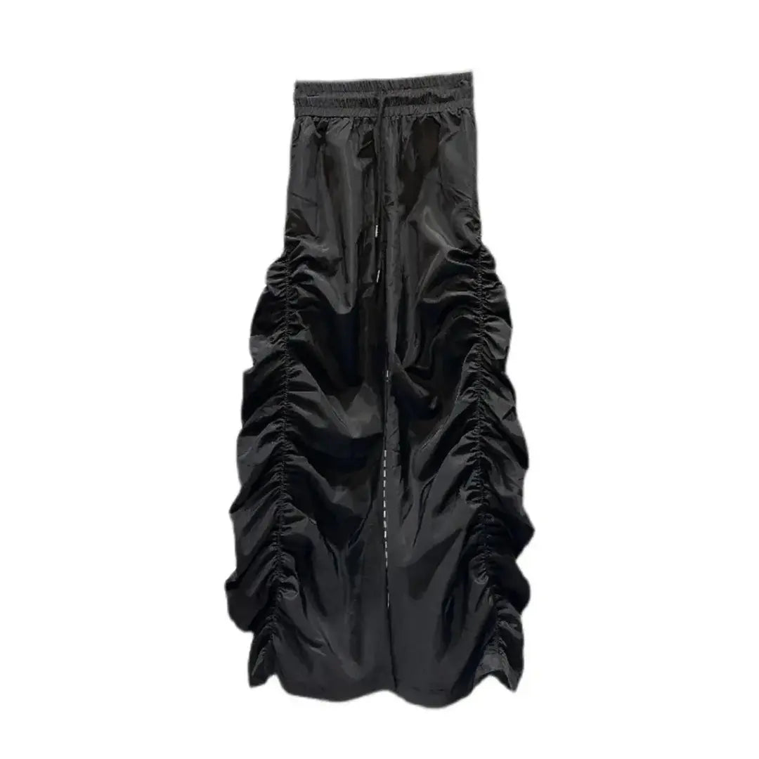 Pleated Black Wide Leg Pant Hominus Denim