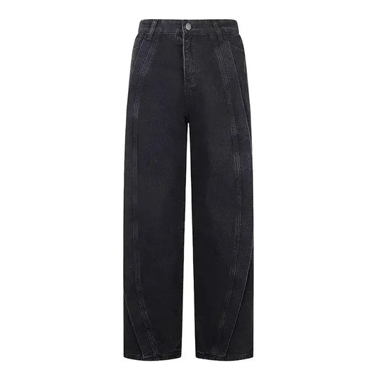 (Copie) Washed Grey Black Project G/R Jeans Pants Vintage Best Quality Casual Patchwork Men Woman Trousers Hip Hop High Street Hominus Denim