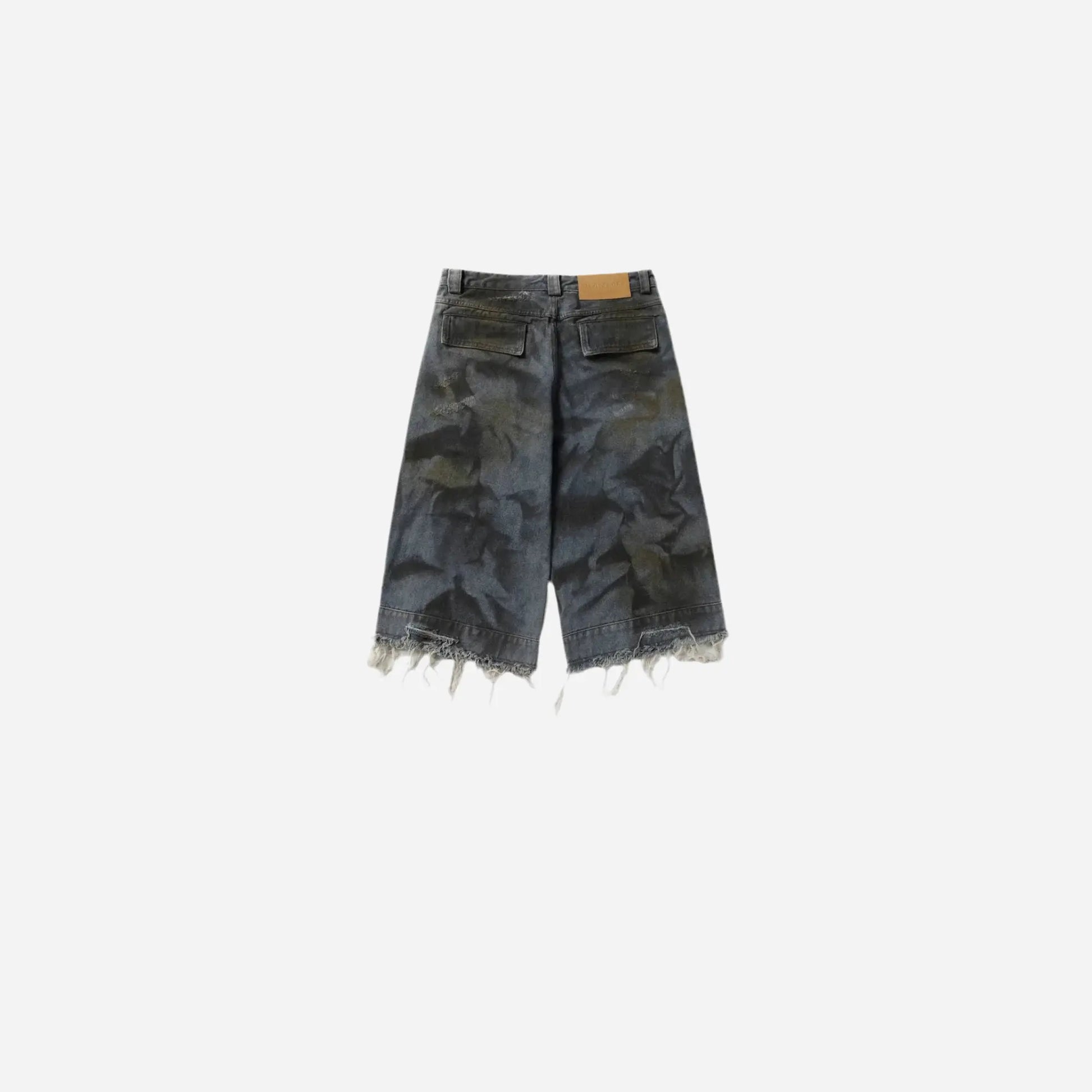 Raw Edge Ripped Denim Short Hominus Denim