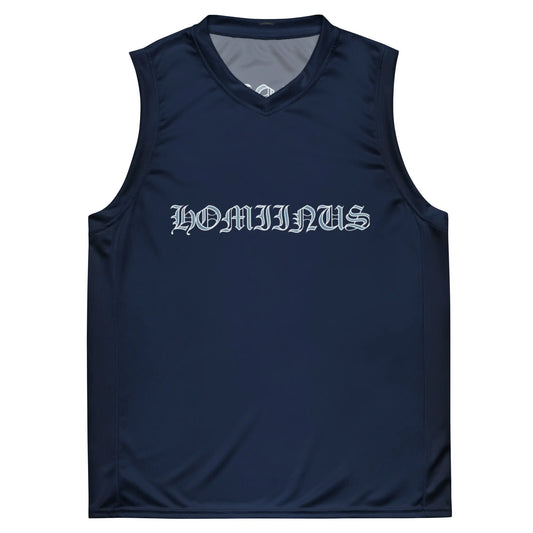 Recycled unisex basketball jersey Hominus Denim