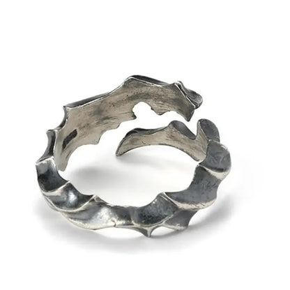 Retro Branch Vine Pattern Ring Men Jewelry New Arrival 925 Silver Open Creative Index Finger Accessories Hominus Denim