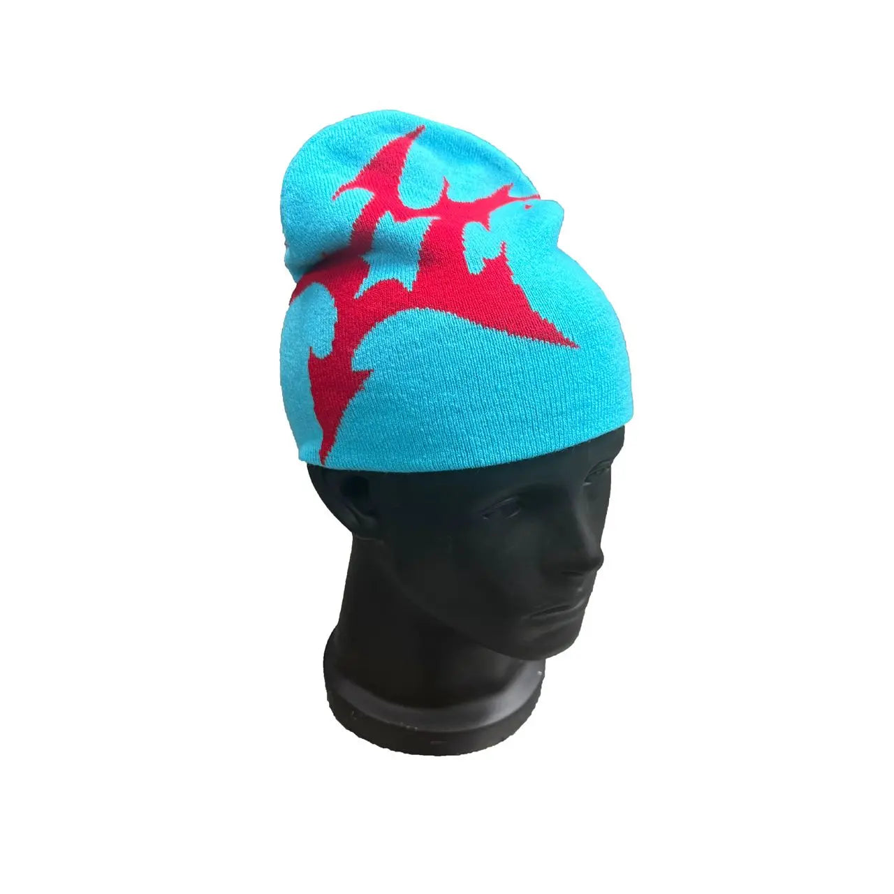 Retro Y2K Shuriken Design Beanie Hominus Denim