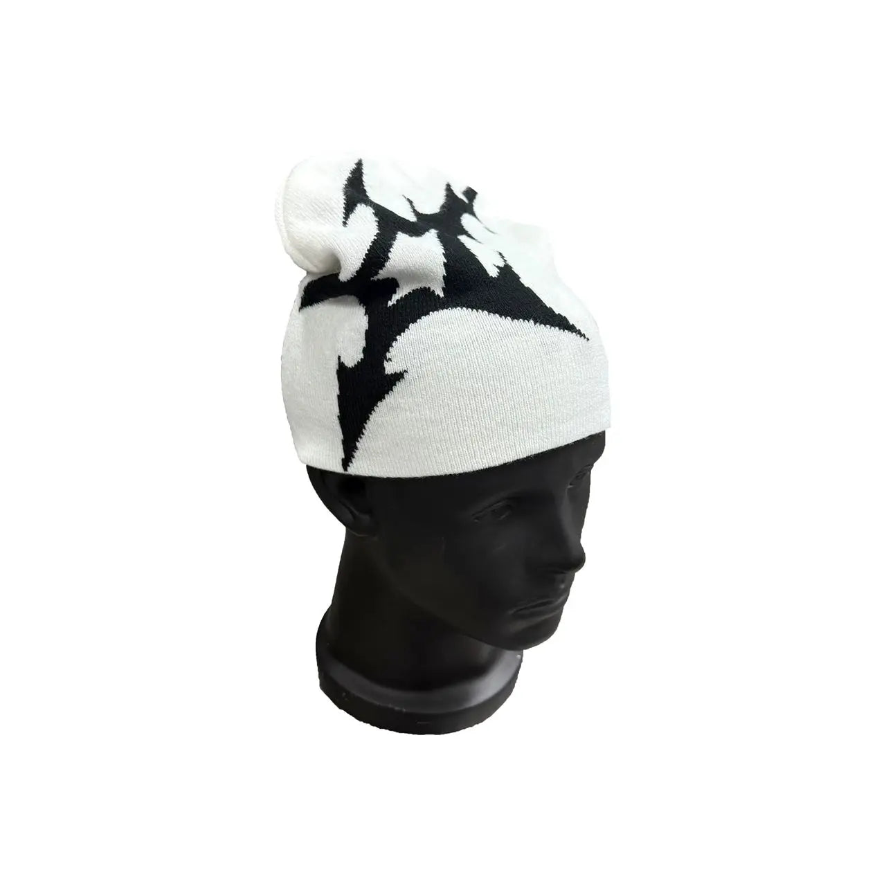 Retro Y2K Shuriken Design Beanie Hominus Denim