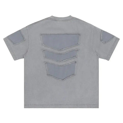 Retro monogrammed stitched T-shirt Hominus Denim