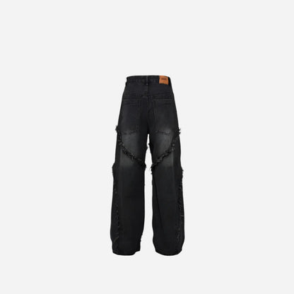 Ripped Distressed Baggy Denim Jean Hominus Denim