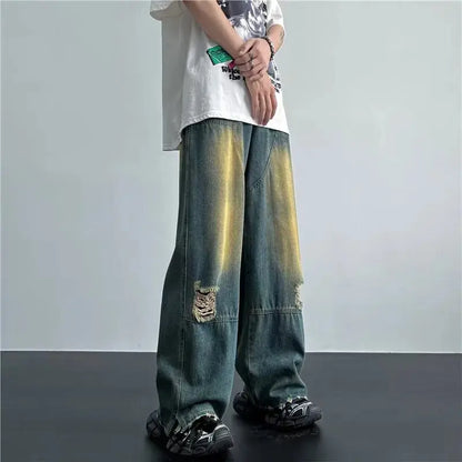 Ripped Washed Baggy Jean