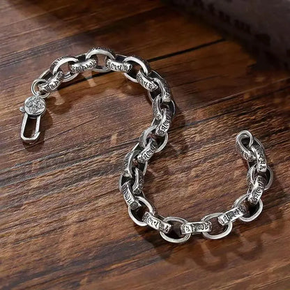 S925 Silver Mantra Bracelet