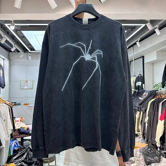 Spider Printed Long Sleeve Shirt