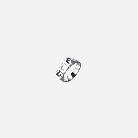 Stainless steel men ring gothic finger comfortable high quality drop shipping simple god letter jewelry Hominus Denim