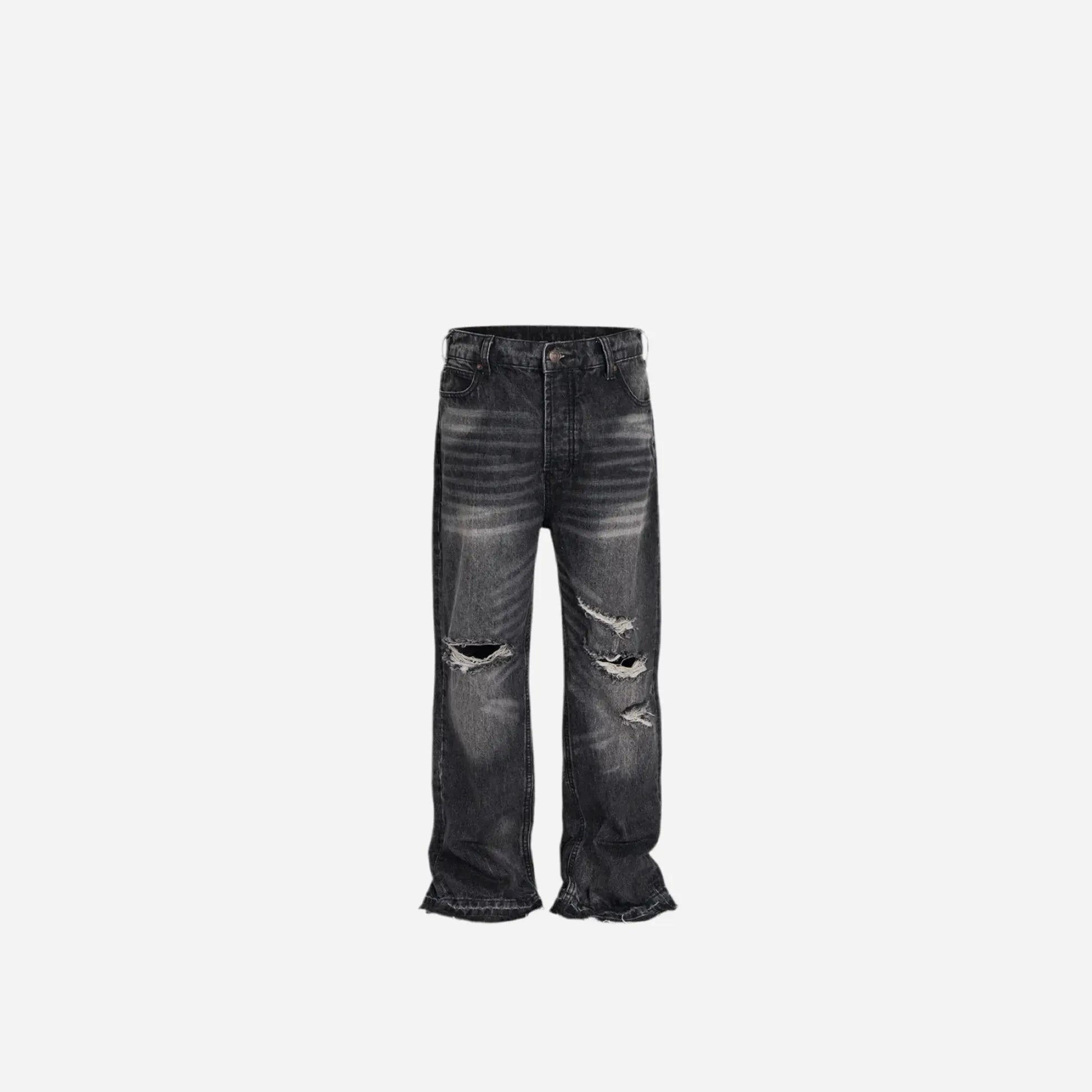 Streetwear Damaged Hole Washed Baggy Jeans for Men and Women Streetwear Casual Ropa Hombre Denim Trousers Oversized Cargo Pants Hominus Denim