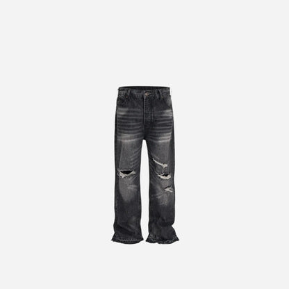 Streetwear Damaged Hole Washed Baggy Jeans for Men and Women Streetwear Casual Ropa Hombre Denim Trousers Oversized Cargo Pants Hominus Denim