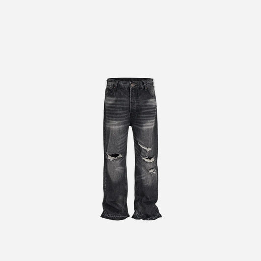 Streetwear Damaged Hole Washed Baggy Jeans for Men and Women Streetwear Casual Ropa Hombre Denim Trousers Oversized Cargo Pants Hominus Denim