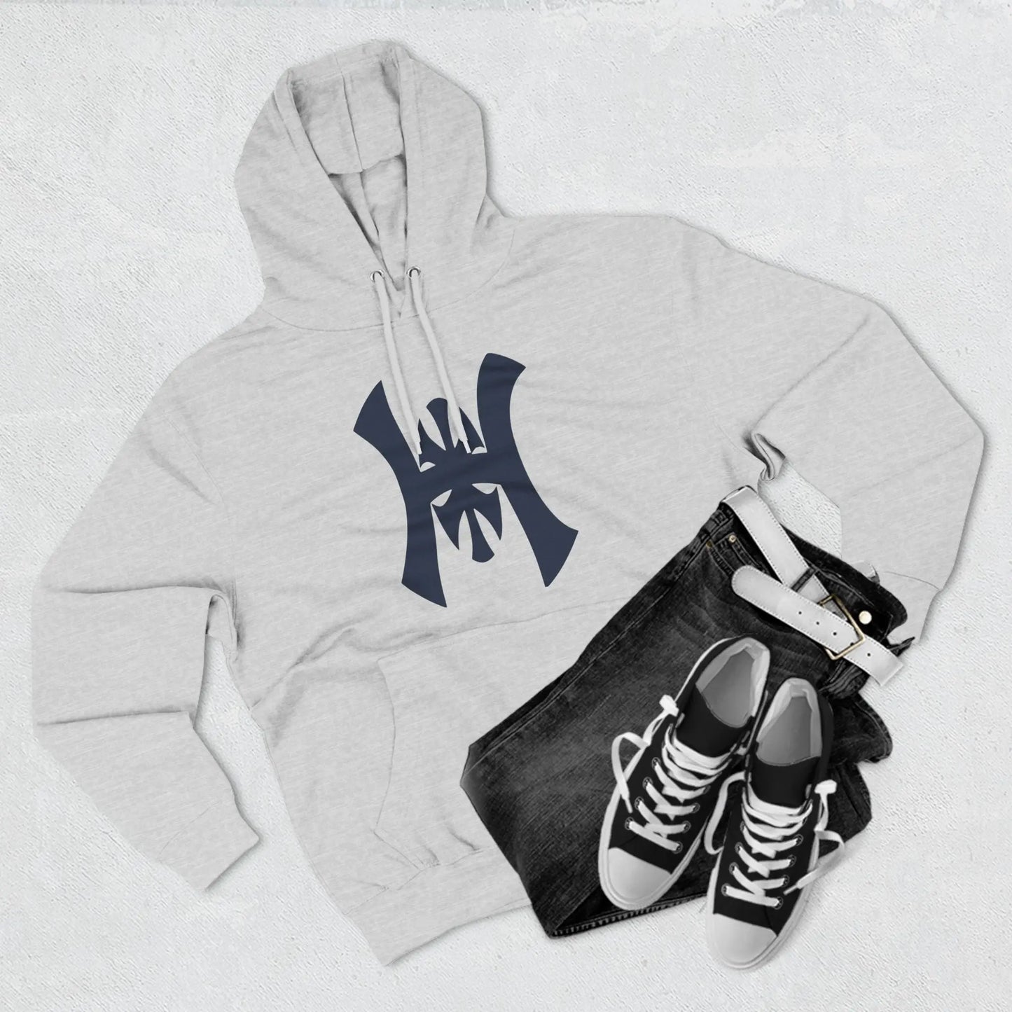 Three-Panel Fleece Hoodie Printify