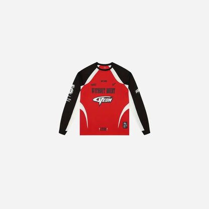 Vintage Color Blocking Racing Long Sleeve Tee Hominus Denim