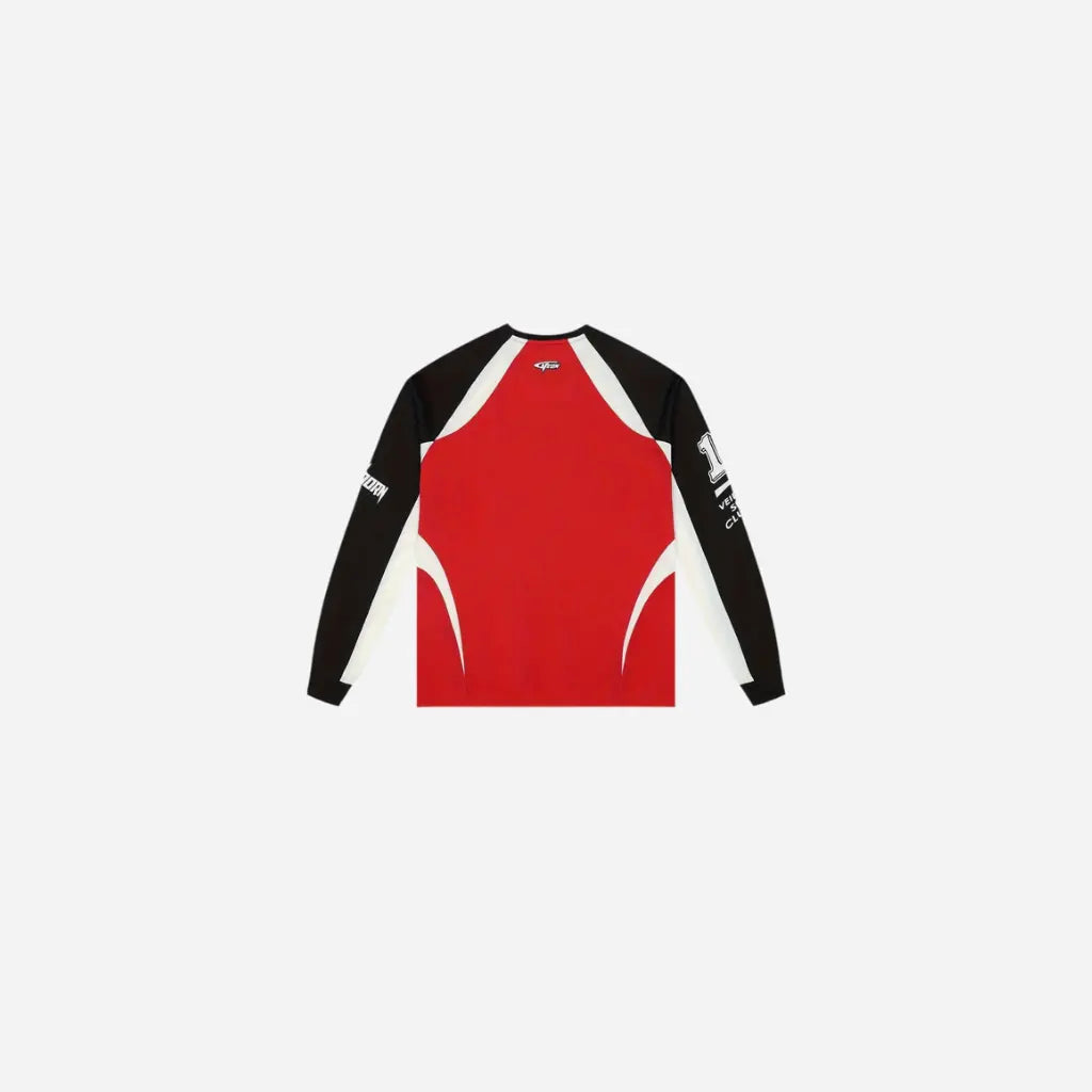 Vintage Color Blocking Racing Long Sleeve Tee Hominus Denim
