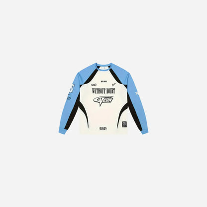 Vintage Color Blocking Racing Long Sleeve Tee Hominus Denim