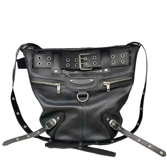 Vintage Handbag Crossbody Shoulder Leather Bag Hominus Denim
