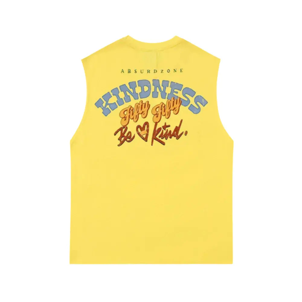 Vintage Letter Printed Tank Top Hominus Denim