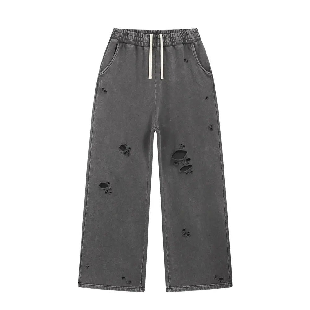 Vintage Ripped Men's Pants Man Pants Y2k Clothes Oversized Sweatpants High Street Streetwear Clothing Summer Casual Baggy Pants Hominus Denim