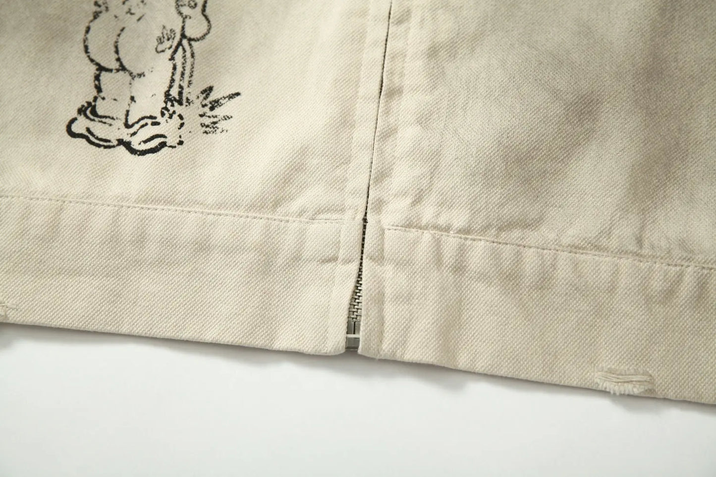 Vintage Washed Punk Workwear Jacket Hominus Denim