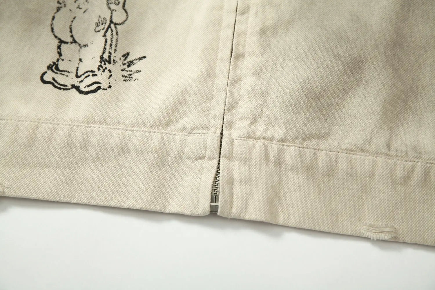 Vintage Washed Punk Workwear Jacket Hominus Denim