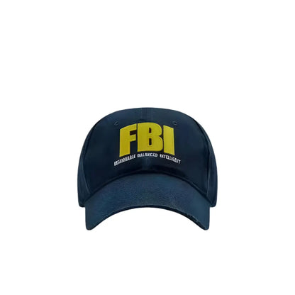 Vintage Y2K Retro FBI Cap Hominus Denim