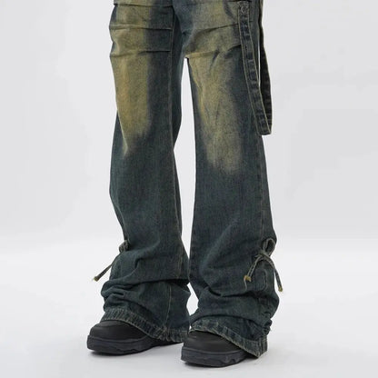 Washed Baggy Flare Jean