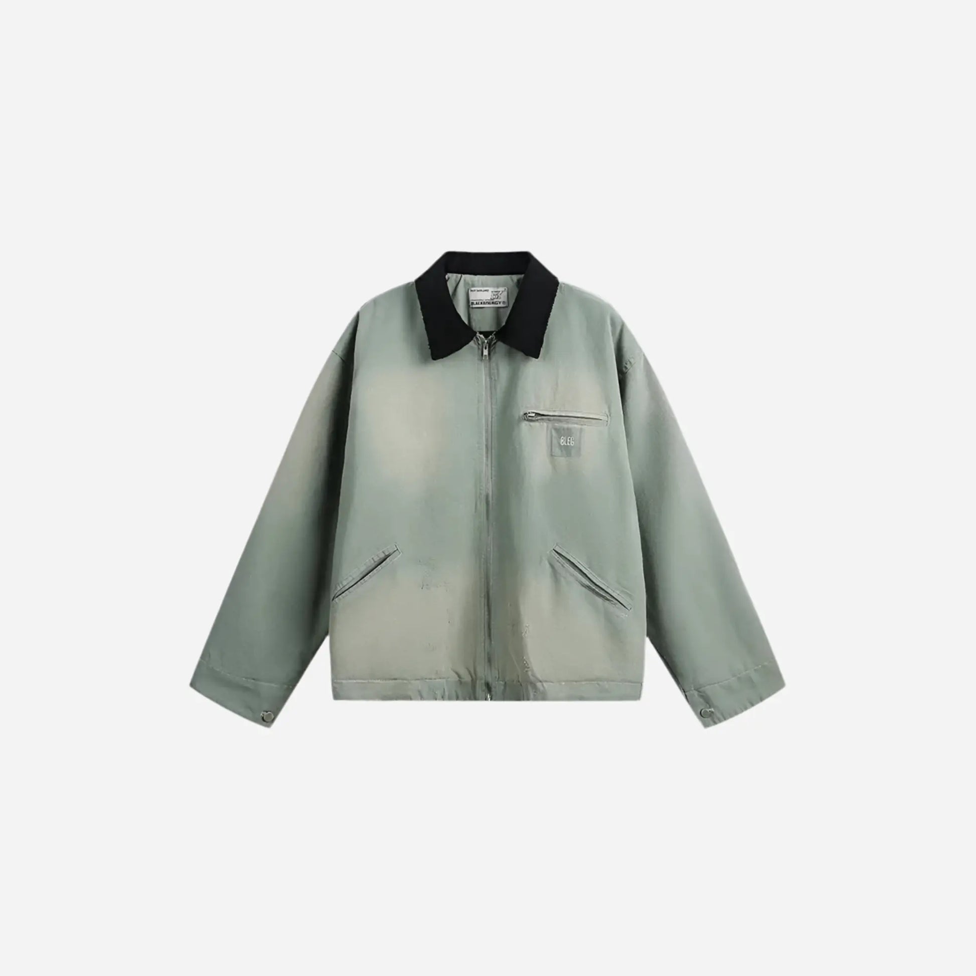 Washed Distressed Grunge Workwear Jacket Hominus Denim