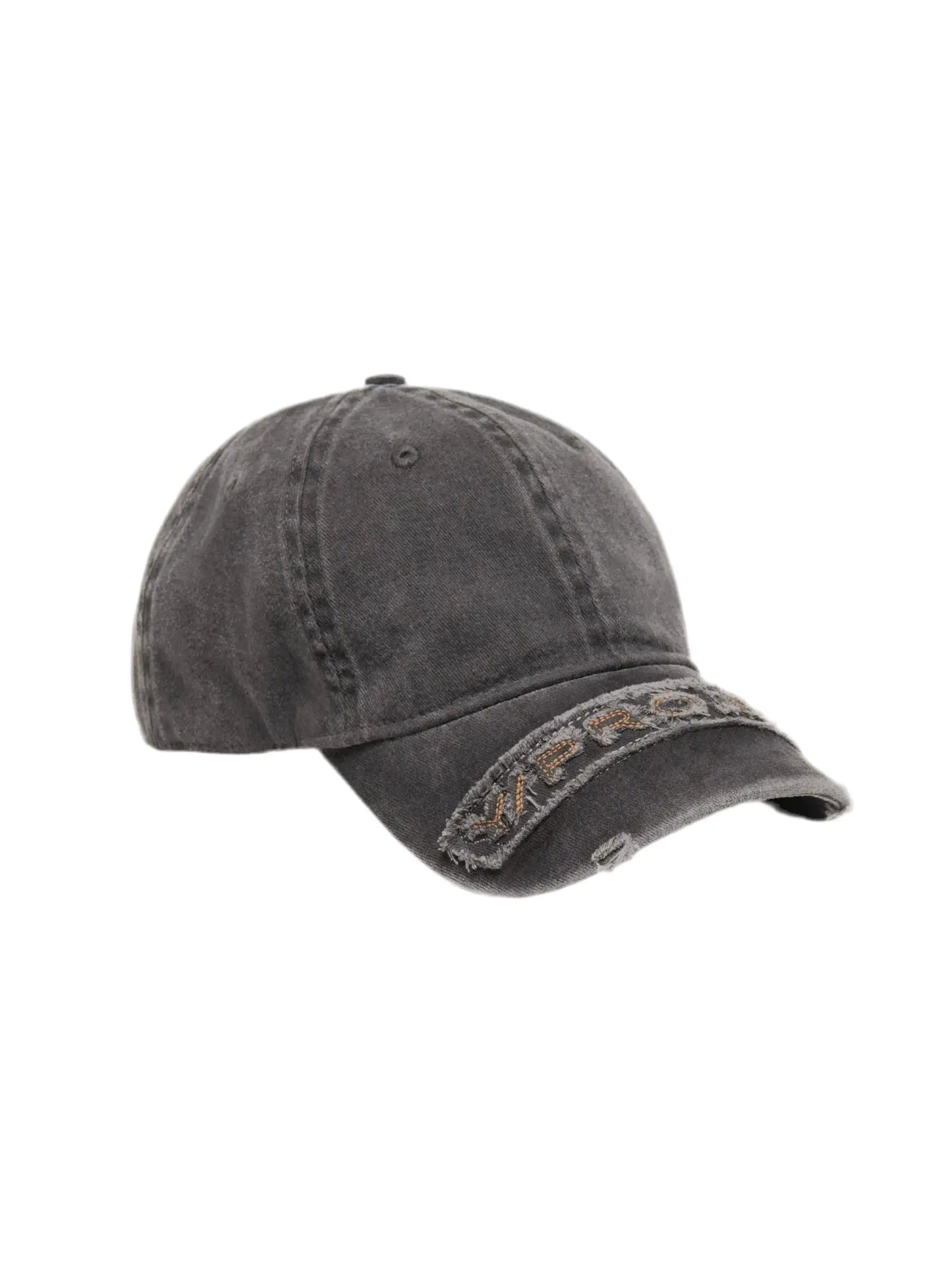 Washed Embroidered Project Ripped Casual Cap Hominus Denim