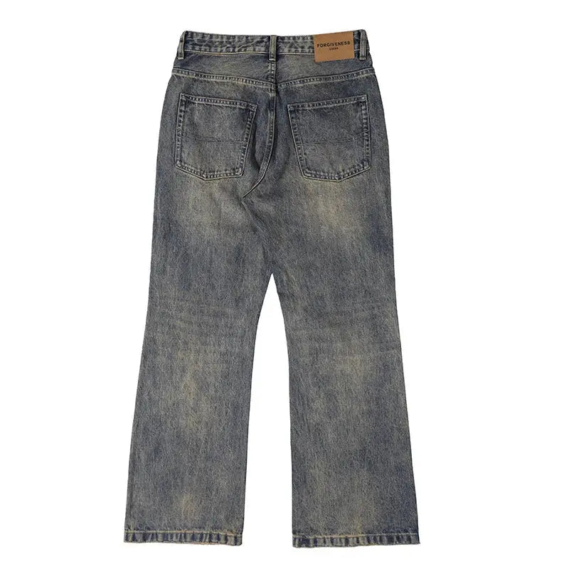 Washed Flare Baggy Jean
