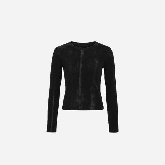Washed Grunge Slim Long Sleeves Tee Hominus Denim