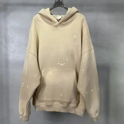 Washed Spreckled Ink Hoodie - Hominus Denim