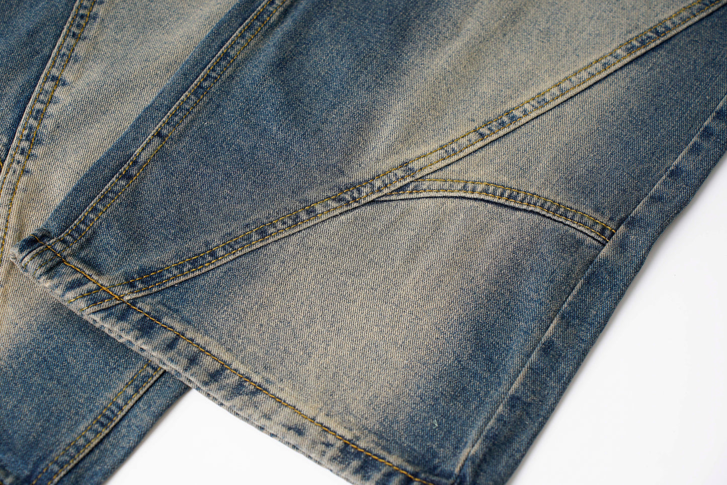 Washed Y2K Metal Rivets Raver Jeans