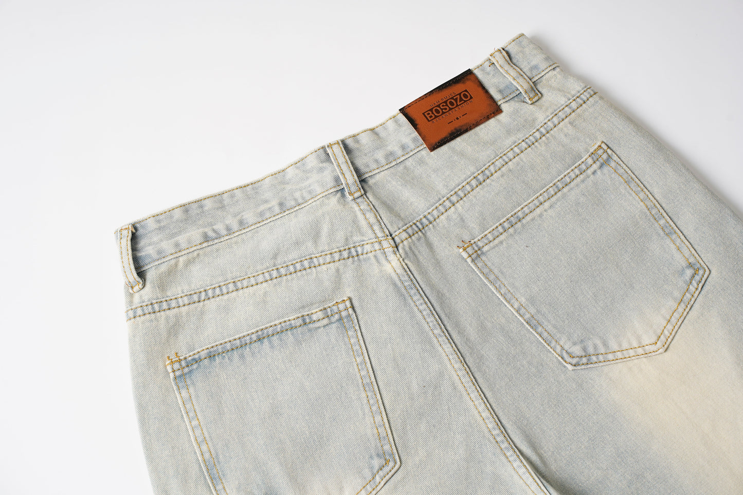 Washed Y2K Metal Rivets Raver Jeans