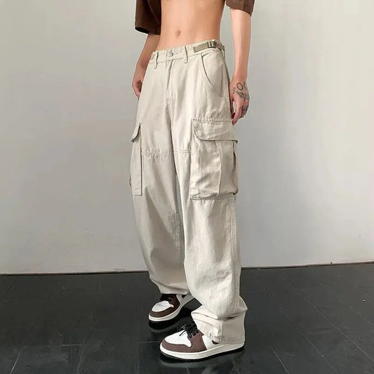 White Casual Cargo Pants