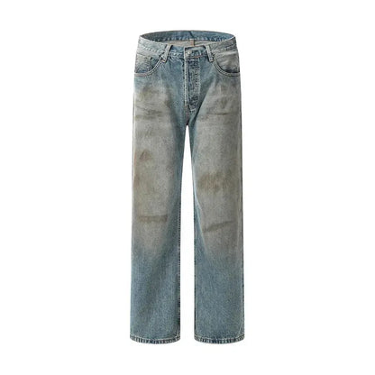 Worn Out Wide Leg Denim Jean