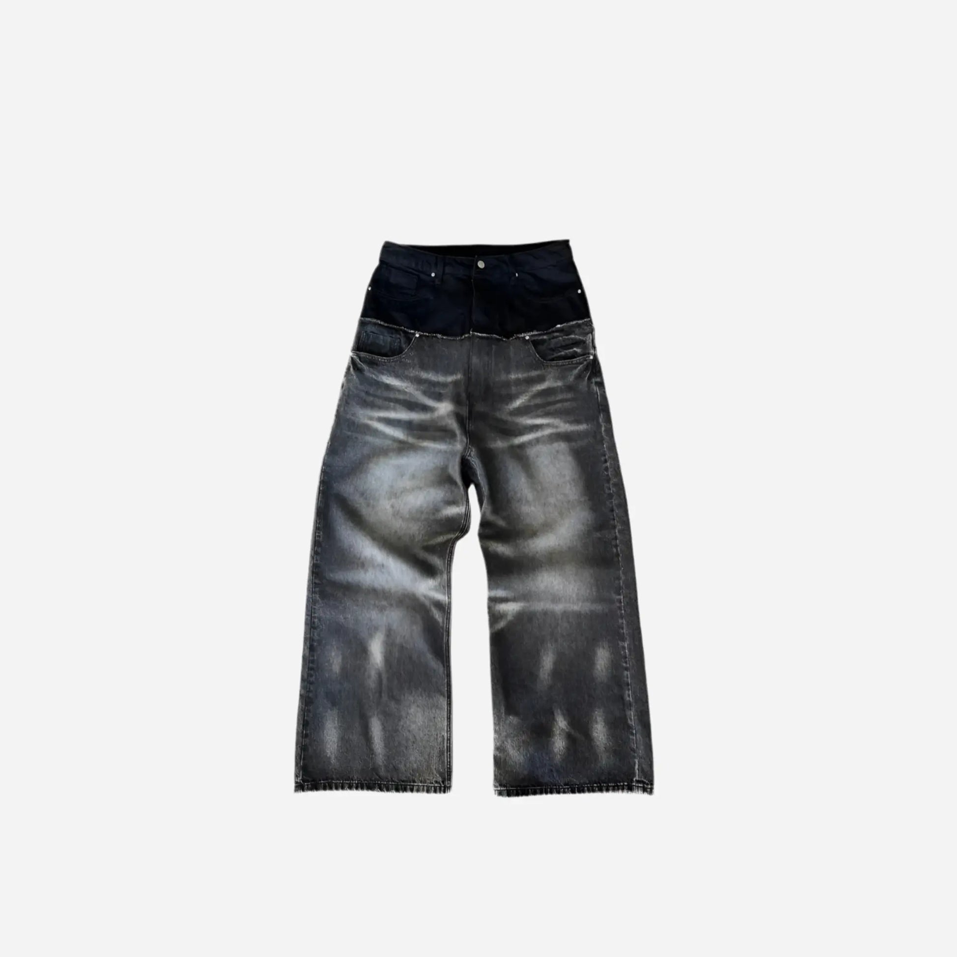 Y2K Cut-up Gothic Baggy Jeans Hominus Denim
