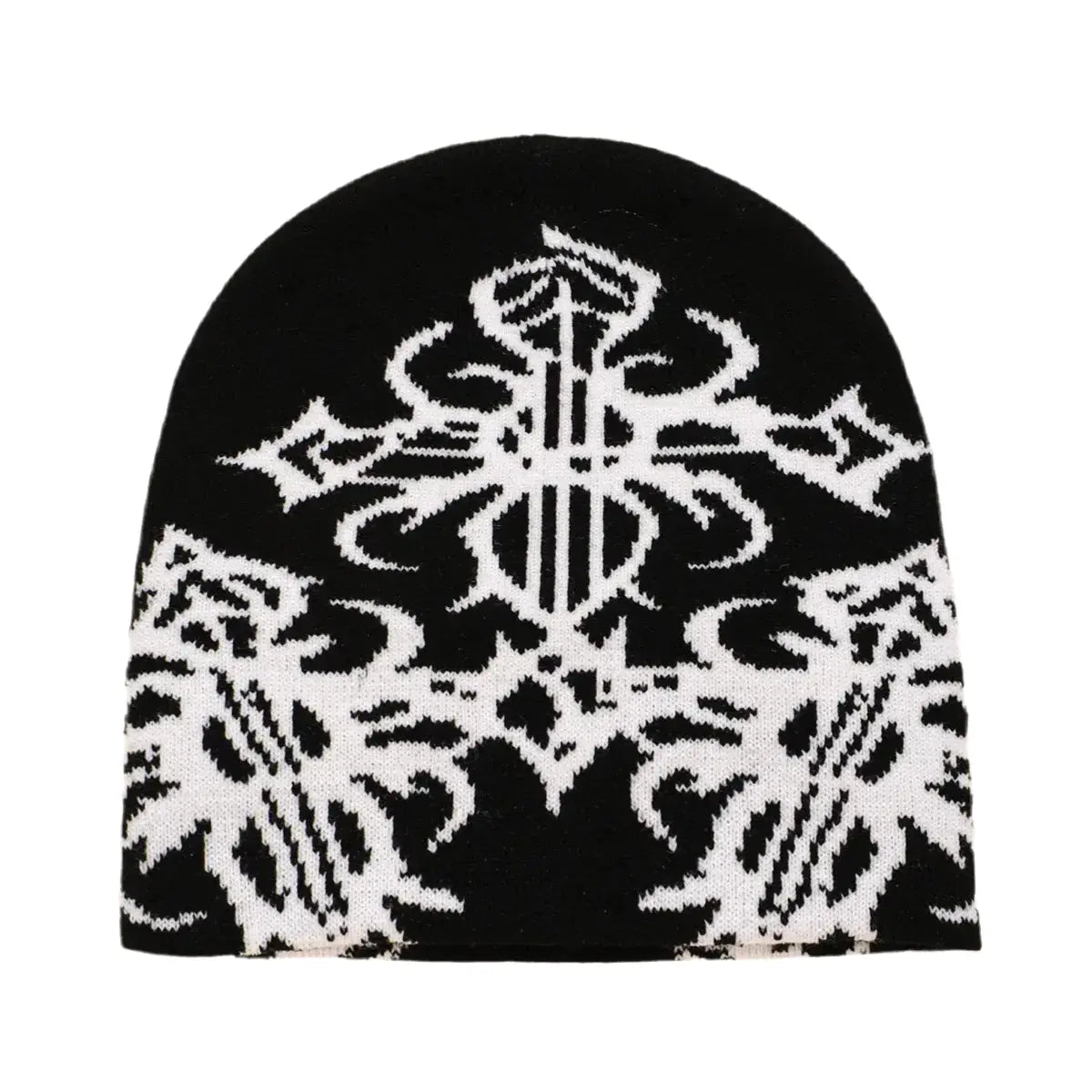 Y2K Gothic Pattern Beanie Hominus Denim