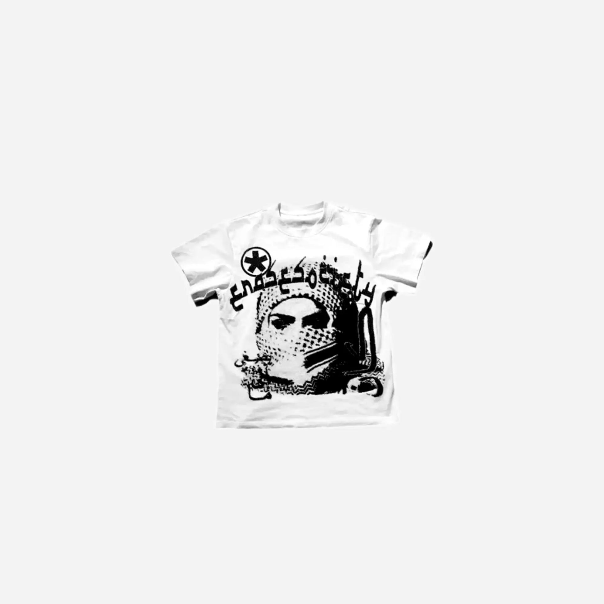 Y2K Grunge Arabic Graphic Printed Tee Hominus Denim