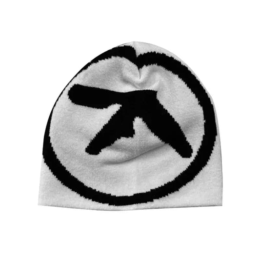 Y2K Logo Vintage Knit Beanie