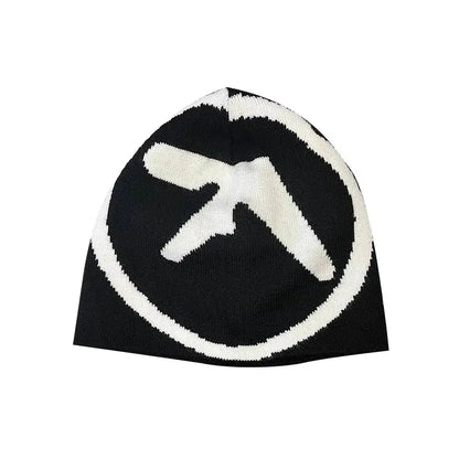 Y2K Logo Vintage Knit Beanie