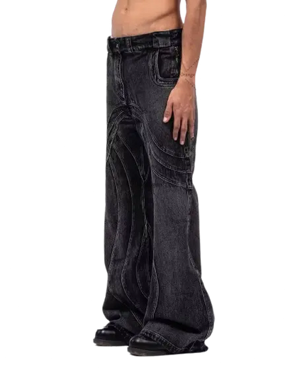 Y2K Ripped Washed Style Loose Pant