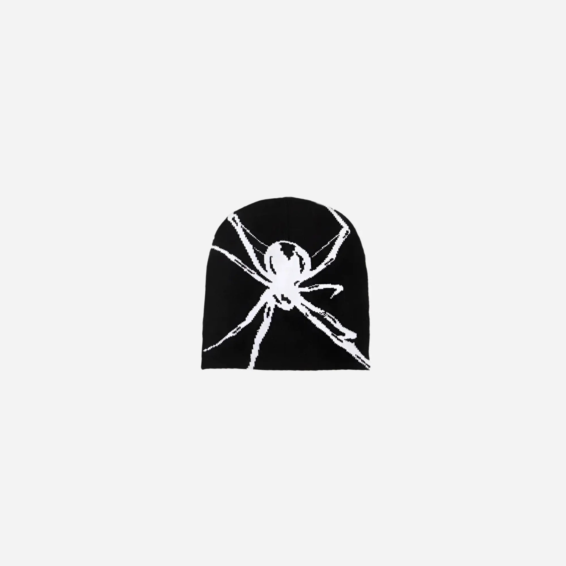 Y2K Spider Design Knitted Beanie Hominus Denim