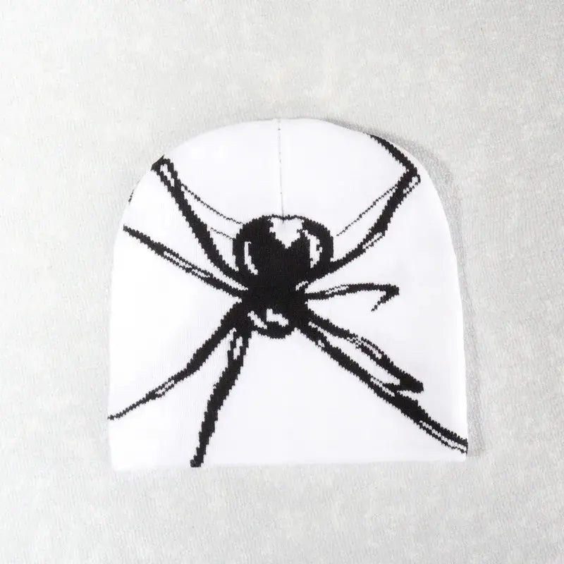 Y2K Spider Design Knitted Beanie
