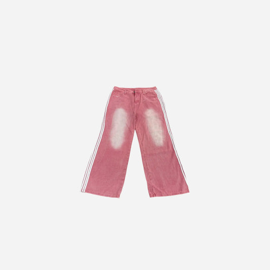 Y2k Washed Striped Baggy Jean Hominus Denim