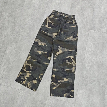 Yao Fashion Trend Brand High Quality 1:1 Casual Men Long Pants Camouflage Vintage Streetwear Loose Trousers Pants For Men Unisex Hominus Denim