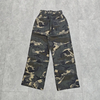 Yao Fashion Trend Brand High Quality 1:1 Casual Men Long Pants Camouflage Vintage Streetwear Loose Trousers Pants For Men Unisex Hominus Denim